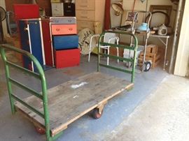 Large industrial wooden dolly