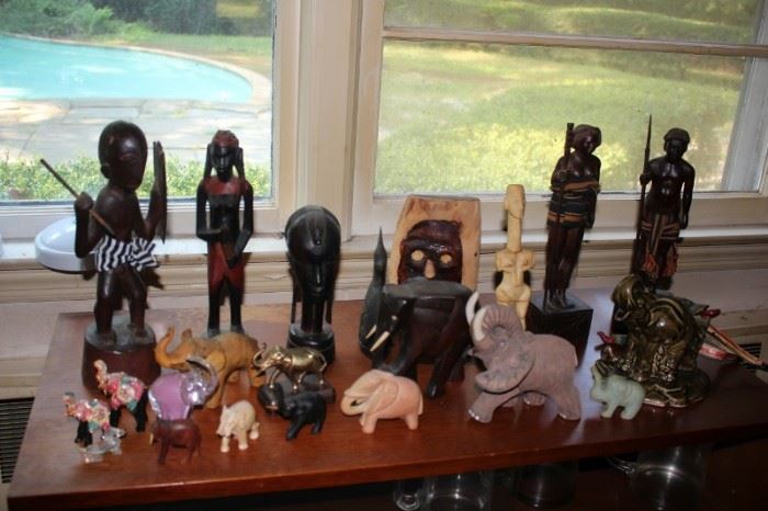 Assorted Decorative Statues & Small Bronze and Brass Pieces