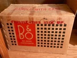 Mid century B & O receiver never used 