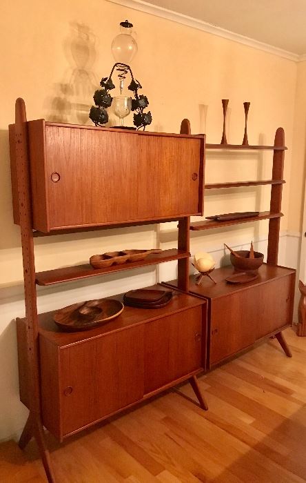 Danish modern teak cabinet and room divider