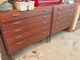 Danish modern teak chests