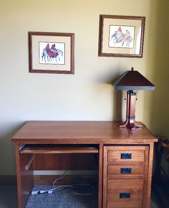The Desk with the under-desk movable drawers was paid $1135. See next 2 photos. Acquire this treasure at liquidation price!