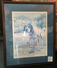 (Tennessee Vols) "Breakfast of Champions" artwork, Framed, Numbered and Signed by the Artist: Steve Ford