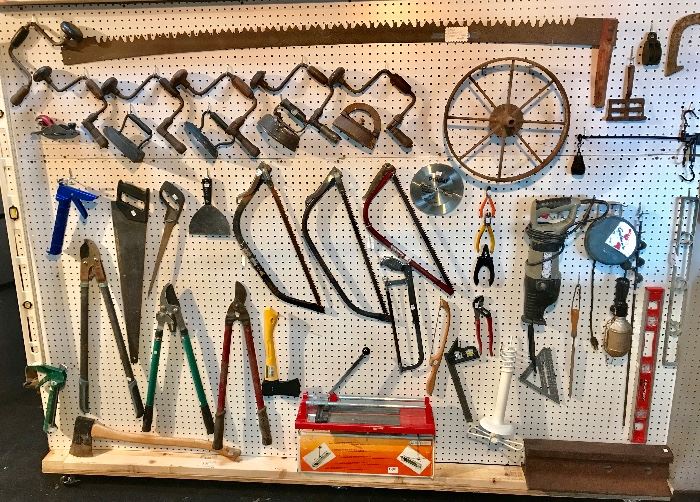Vintage Drills, Irons, Saws, and much more!