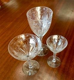 3 different styles of crystal in this 24-Piece English Regency Crystal Set