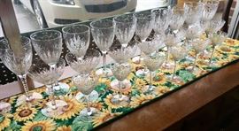 RARE, 24-Piece, Vintage, English Crystal made in the Regency style of the 1790-1820's, this set was made in around 1900. 