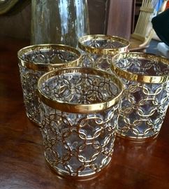 Set of 8 vintage bar high-ball glasses