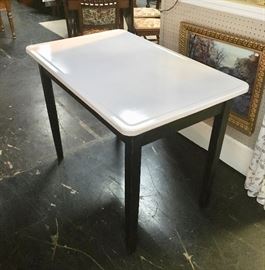 Vintage ENAMEL TOP Table