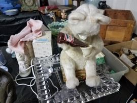 Battery Operated Pepsi Bear (clean battery compartment)