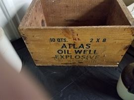 Wood Explosives box