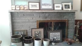 Lots of crocks, Lake Placid original paintings by Joan Zwack, Vintage Portraits