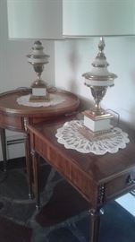 Occasional tables and great lamps