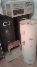 Mid Century ultra cool shade-pole lamp is not shown