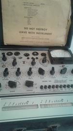 details of the Hickock Tube tester, working 1964 model