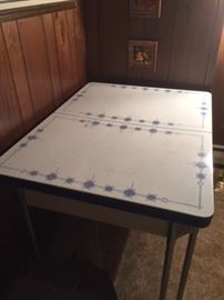 enamel top table