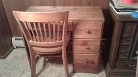 student desk and chair