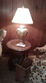 end tables, lamps