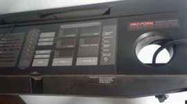 close up info of treadmill