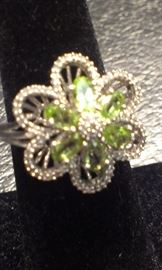 GEMSTONES: Peridot & Diamonds sterling, Presidium tested+MORE TO COME after Features