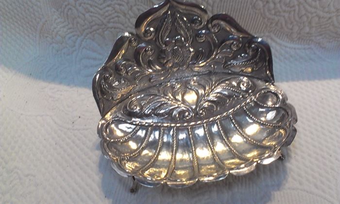 STERLING highly detailed trinket dish, 145.7 grams + MORE TO COME after Features