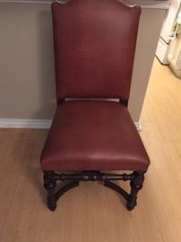 FURNITURE: leather, set of 4 + MORE TO COME after Features. These 4 chairs are a PRE SALE PURCHASE of $100. see PRE SALE PURCHASE SECTION at end of listing pictures.