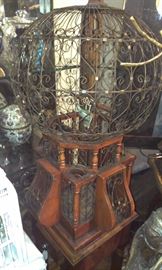 Huge wire & wood bird cage + 4 MORE TO COME after Features