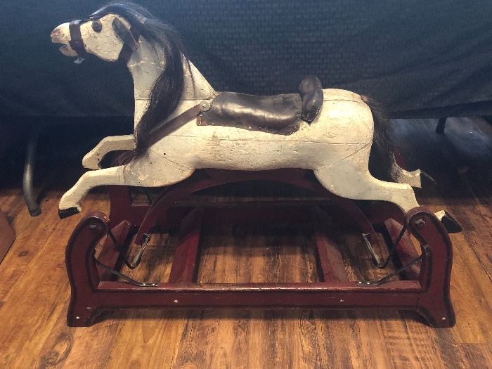 Late 1800’s Antique Rocking Horse - Authentic