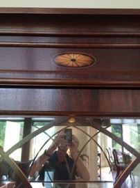 Detail of Jasper cabinet.  Cabinet measures approximately 79"H x 24"W x 16"D