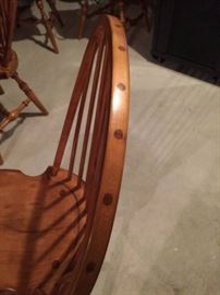 Detail of top of chair back