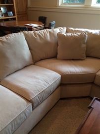 Micro fiber suede sectional