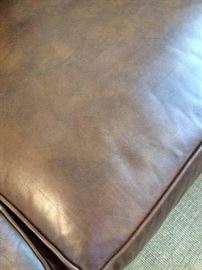 The leather is in dark brown and is very soft and supple.