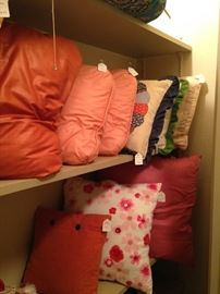 . . . and a variety of other pillows
