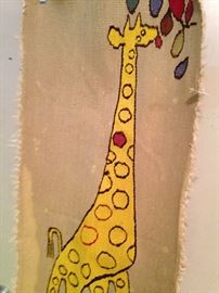 Giraffe wall hanging