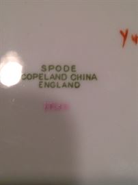 Spode "Copeland China" from England