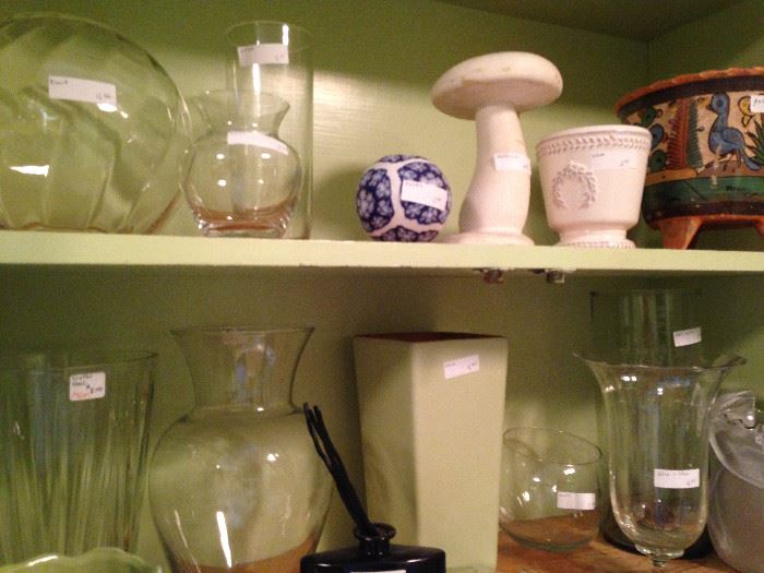 Assorted vases