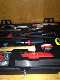 Tool set in case