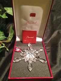 Baccarat snow flake