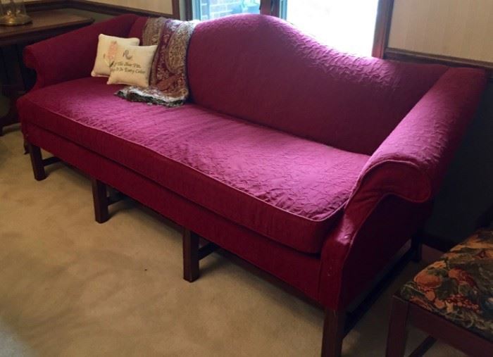 Burgundy Sofa 