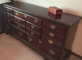 Cherry Dresser with Mirror