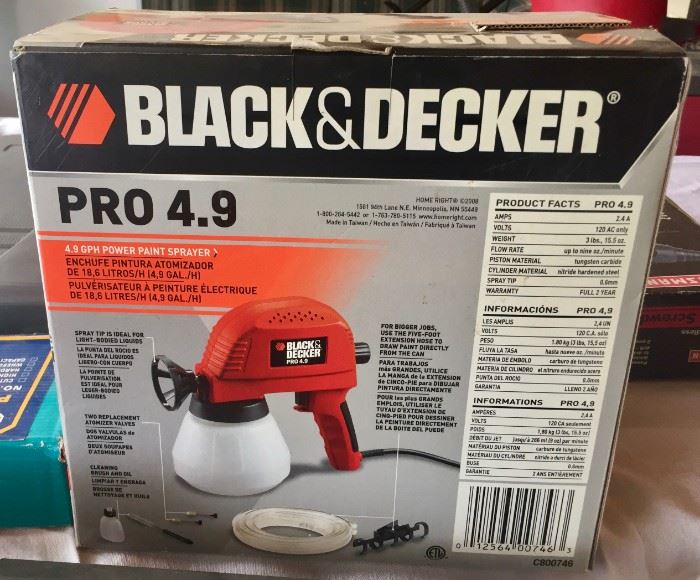 Black & Decker Pro 4.9 GPH Power Spray Painter