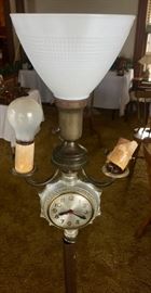 Vintage Clock Floor Lamp