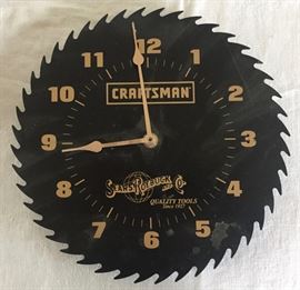 Sears Roebuck Craftsman Saw Blade Clock