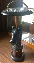 Horse Head Ash Tray Stand