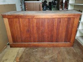 Antique Sales Counter Old English Grocery Store Sa