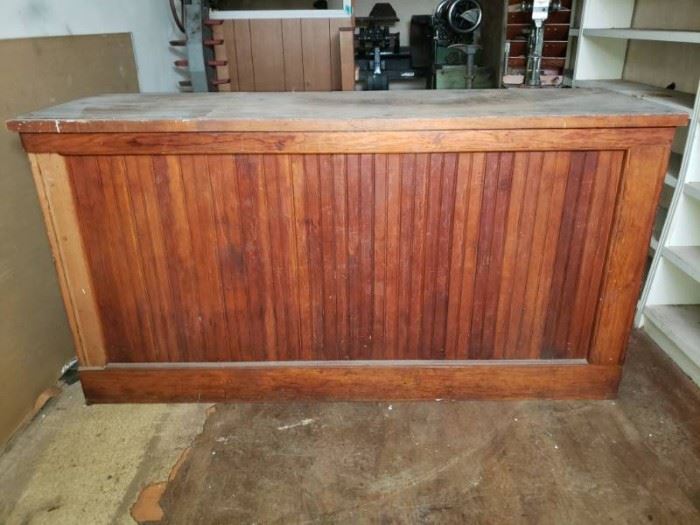 Antique Sales Counter Old English Grocery Store Sa