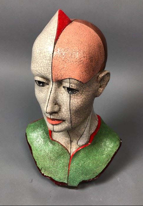 Lot 12 ZBIGNIEW CHOJNACKI Artisan Ceramic Bust Sculpture