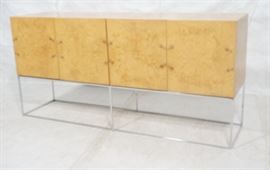 Lot 15 MILO BAUGHMAN Burl Wood Credenza. THAYER COGGIN. 
