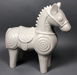 Lot 39 JONATHAN ADLER Large Ceramic Horse Table Sculptur