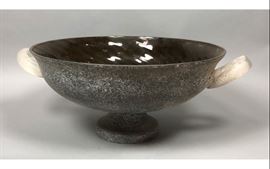 Lot 42 CENEDESE Murano Art Glass Large Center Bowl. Blac