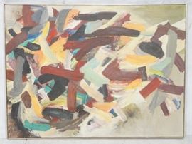 Lot 47 SEYMOUR FRANKS 1916 1981 Modernist Painting. A